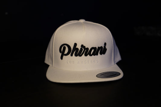 Phirani White on Black Los Angeles Hat