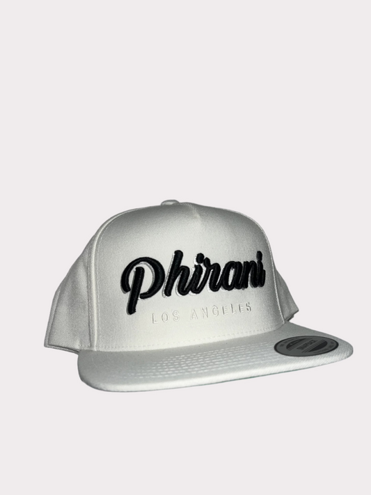 Phirani White on Black Los Angeles Hat