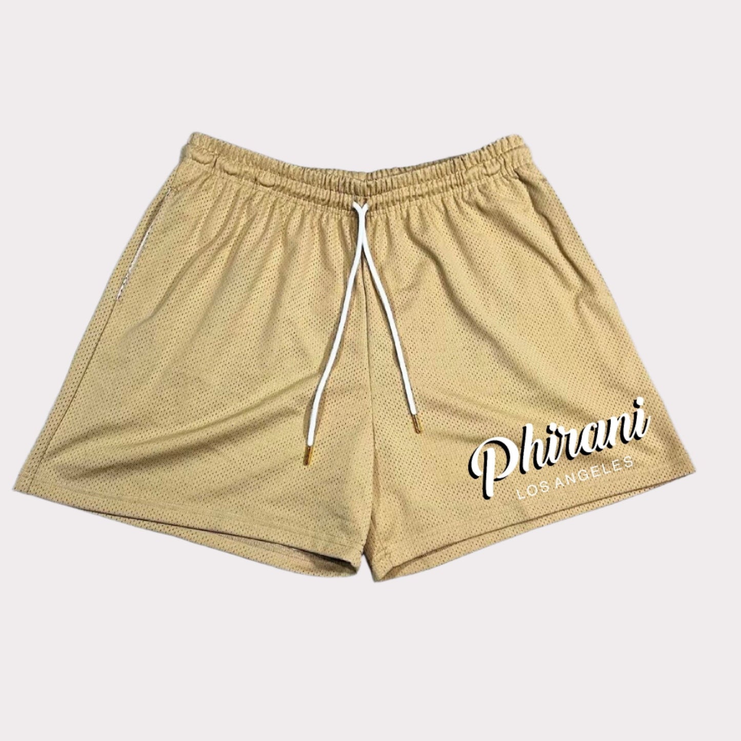 Phirani Beige Basketball Shorts