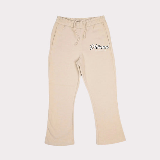 Phirani | Beige Flare Sweatpants